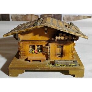Vintage Swiss Chalet Music Box